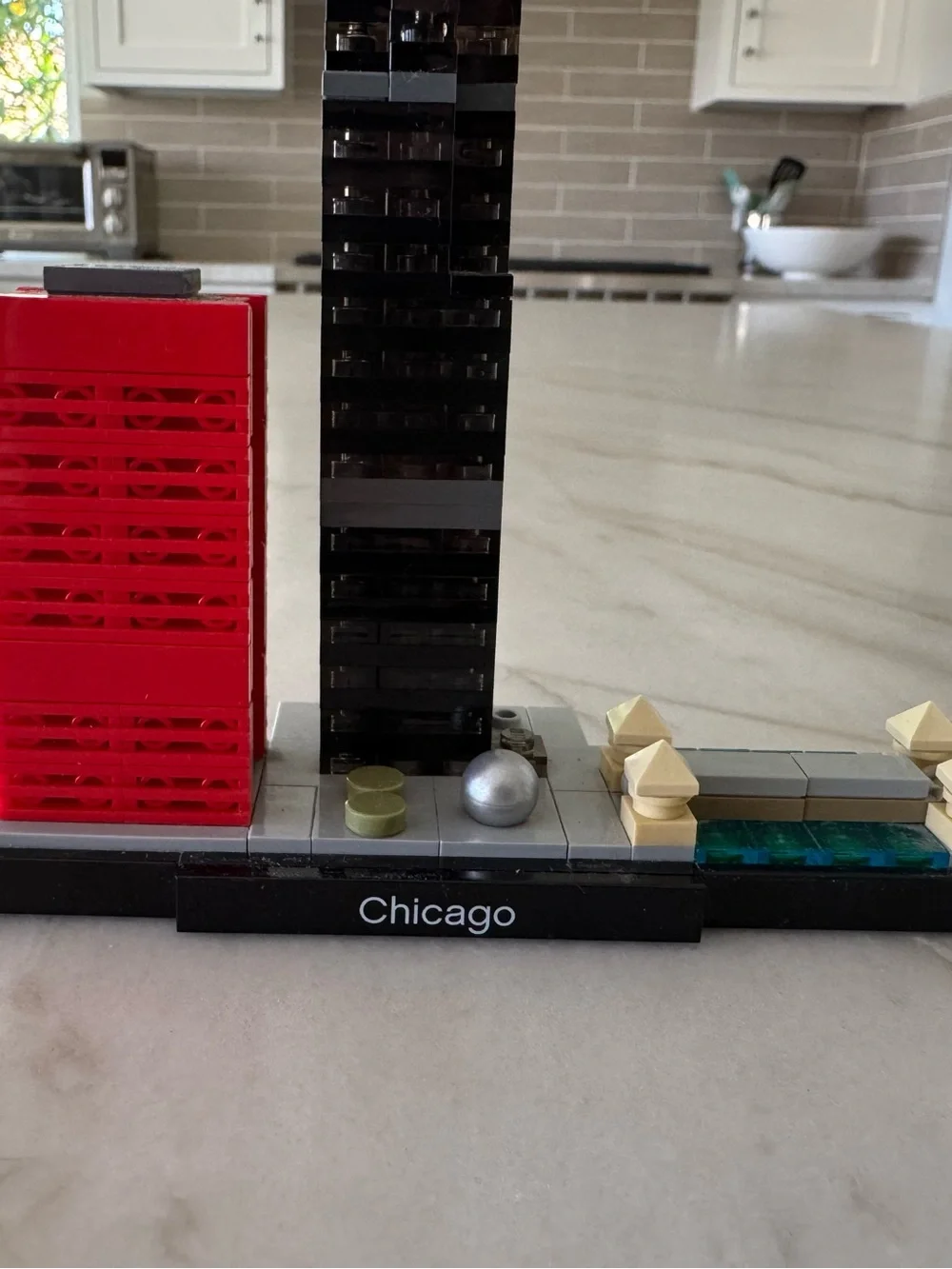 Lego Chicago Miniature Building Set - Red, Black, White, Green Accent - Picture 2 of 4